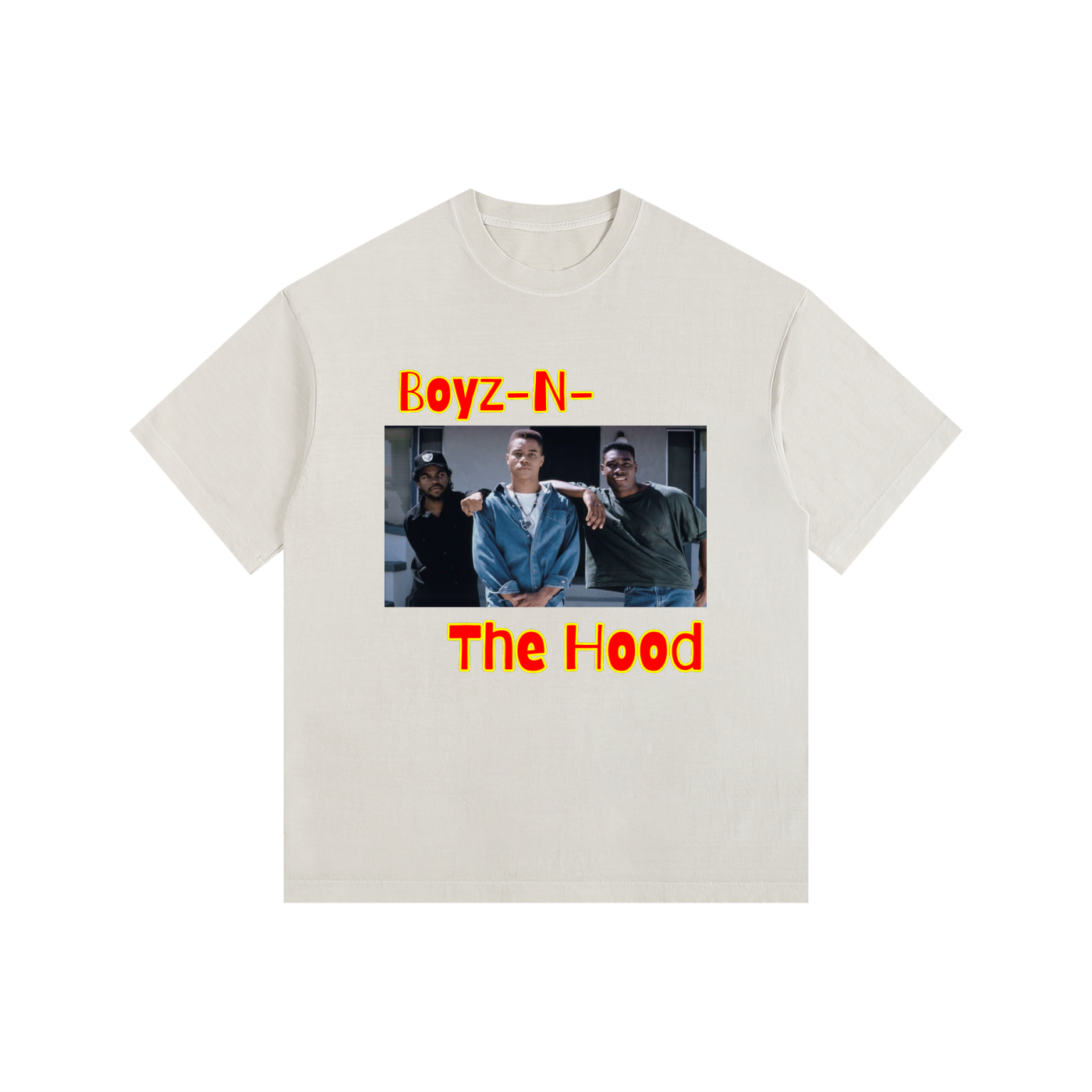 90s,Gooding,Cube,Chestnut,Boyz,Hood,T-Shirt,Oversized,Relaxed,Movies